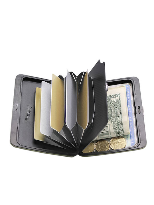 Smart Case V2 Large Portofel bărbătesc Cărți cu RFID Carbon