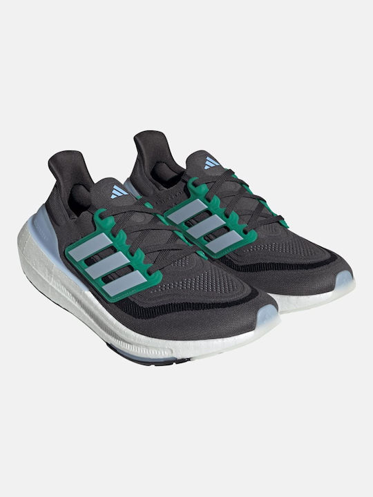 Adidas Ultraboost Light Sport Shoes Running Carbon / Blue Dawn / Court Green