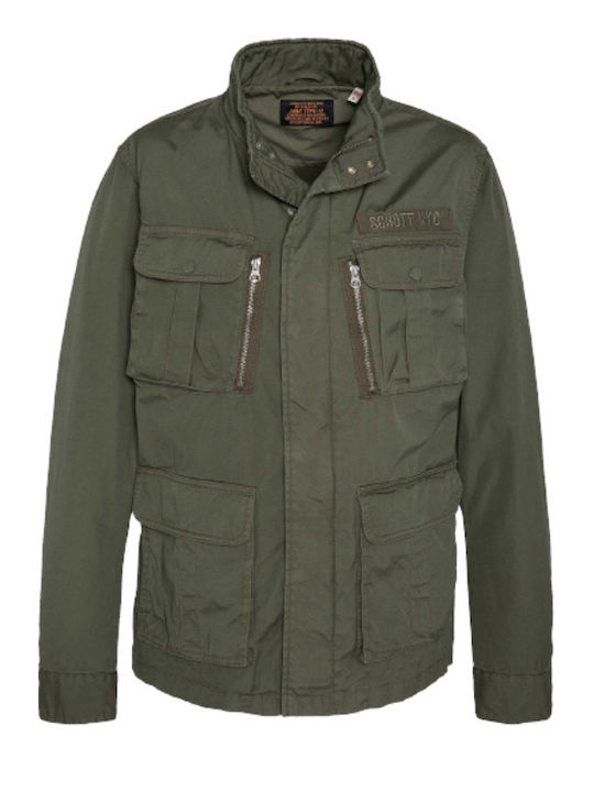 Schott Men's Jacket Khaki