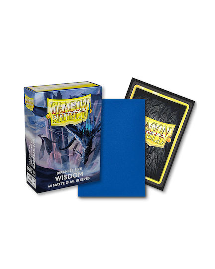 Dragon Shield Japanese Size Dual Matte Wisdom Yu-Gi-Oh Card Sleeves Japanese Size 60τμχ Blue