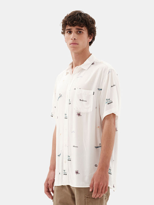 Κοντομάνικο Πουκάμισο σε Κανονική Γραμμή Off White