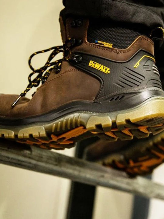 DEWALT Waterproof Boots Safety Brown S3 with Certification SRA