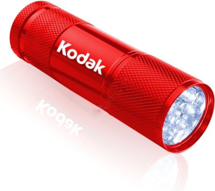 Kodak Flashlight LED Waterproof IP62 with Maximum Brightness 46lm 9 Flashlight Red Red