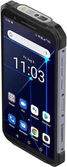 Hammer Construction Dual-SIM (6GB/128GB) Widerstandsfähig Smartphone Silber
