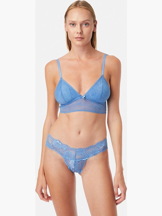 Minerva Erasmia Bralette Σουτιέν Γαλάζιο