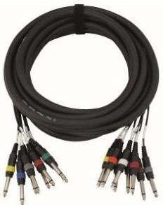 Cobra Cable 6.3mm male - 6.3mm male 6m Μπλε 8τμχ (57143)