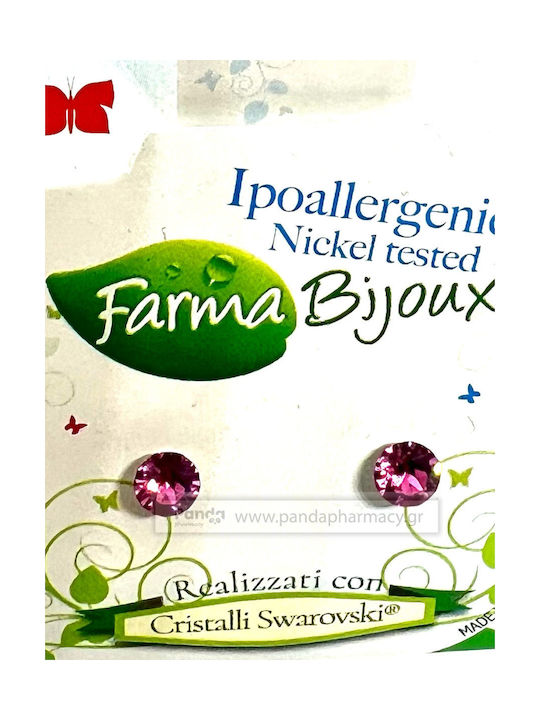 Farma Bijoux Γυναικεία Σκουλαρίκια Επιχρυσωμένα με Πέτρες