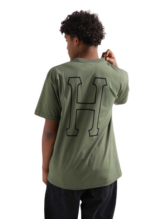 HUF Men's Short Sleeve T-shirt Green