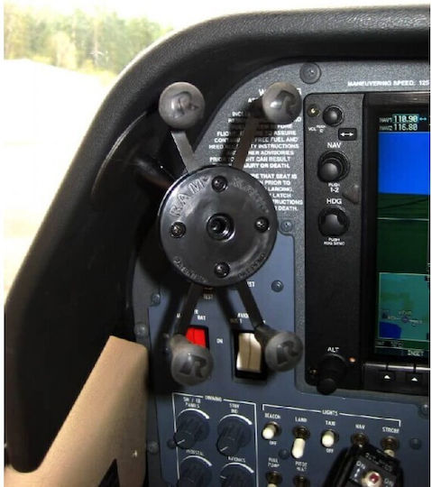 RAM Mount Βάση Κινητού Αυτοκινήτου X-Grip με Ρυθμιζόμενα Άγκιστρα Μαύρη