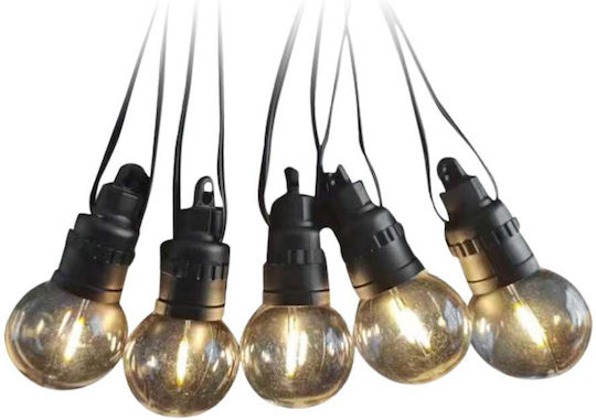 V-TAC Κρεμαστό Ηλιακό Φωτιστικό Γιρλάντα 0.5W 300lm με Θερμό Λευκό Φως 3000K IP44