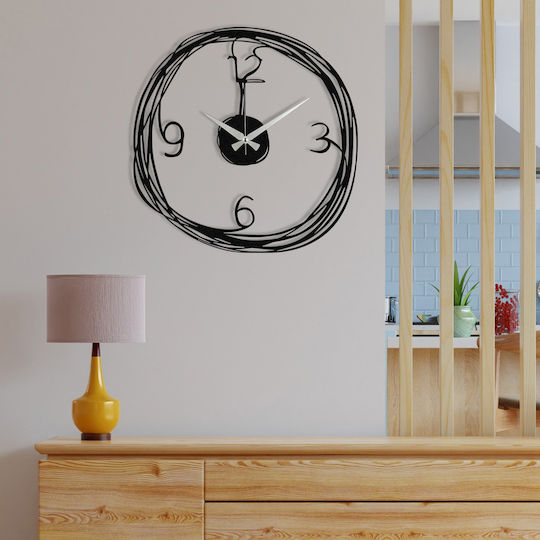 Wallity Gergo Wall Clock Metallic Black Ø48cm