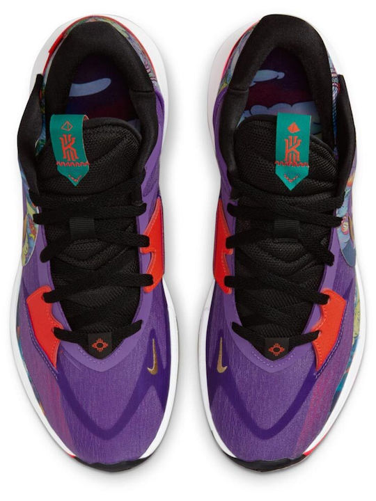 Kyrie 5 Low Low Basketball Shoes Black / Metallic Gold / Action Grape / Bright Crimson