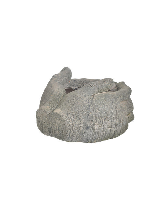 Inart Pot Gray 31x25x18cm