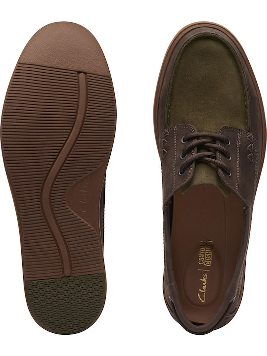 Men's Leather Boat Shoes Brown