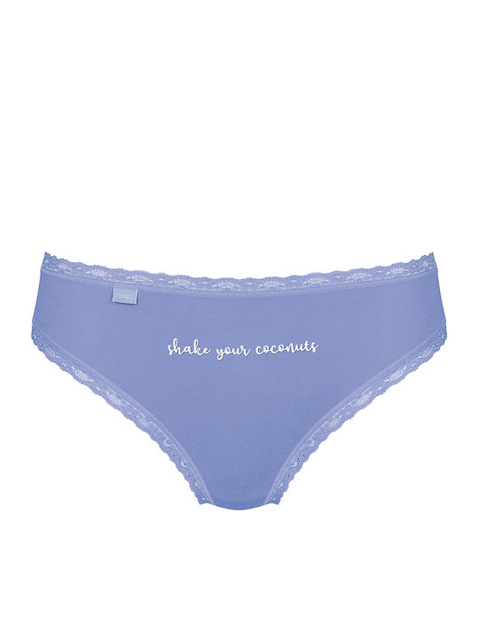 24/7 Weekend Tai Βαμβακερά Women's Slip 3Pack with Lace Light Green-Orange-Lilac