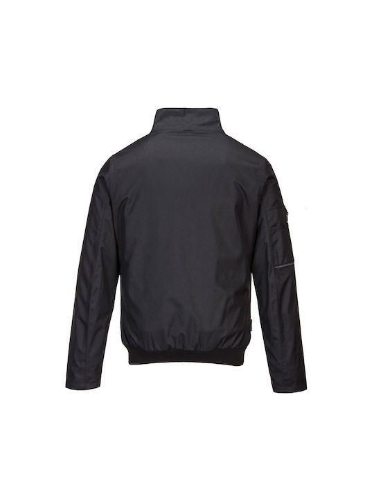 Portwest Waterproof Work Jacket Black