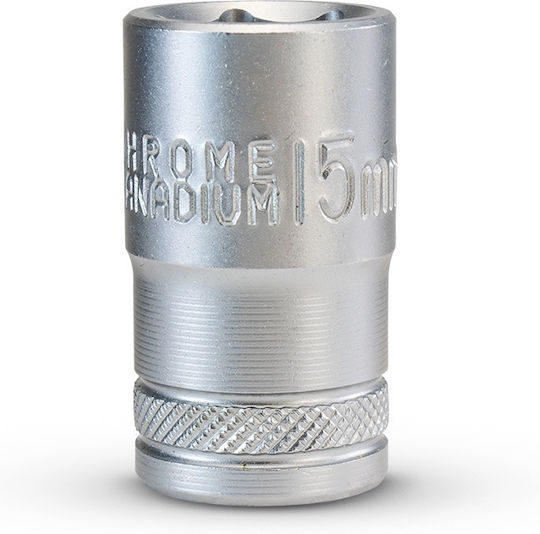 Bormann BHT7638 Căpăcel Hexagonal cu Patrat de Prindere 1/2" Diametru 15mm 1buc