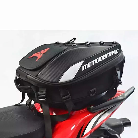 MC-0102 Motorcycle Tank Bag with Tanklock Black / Red 37lt