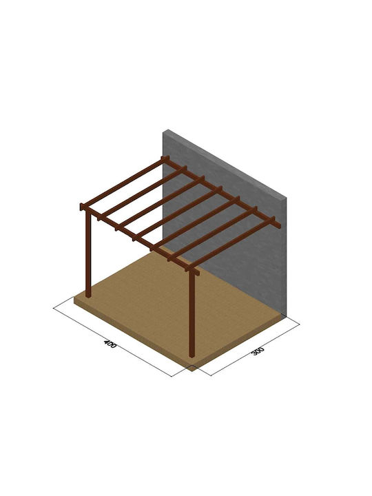 Πέργκολα Κήπου από Ξύλο 500x400cm 10-363060