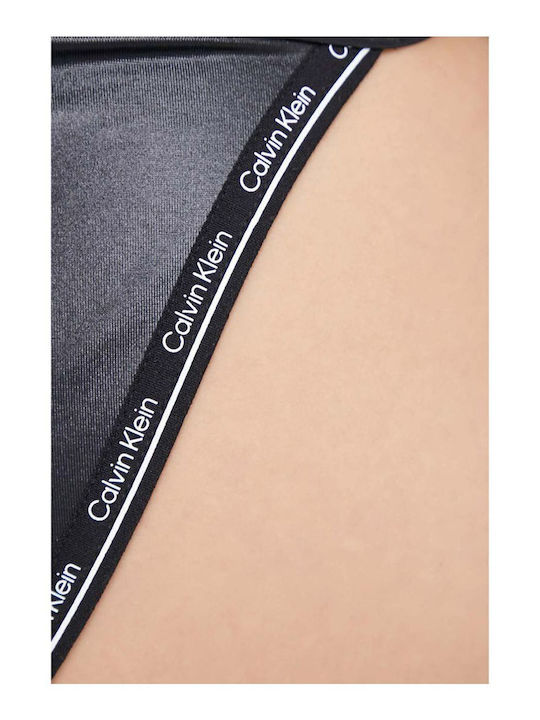 Bikini Slip mit Schnürchen Schwarz