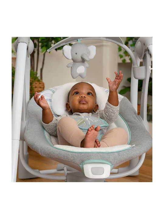 Ingenuity Electric Relax pentru Bebeluși Leagăn ConvertMe Swing-2-Seat cu Muzică și Vibrații Swell pentru Copil până la 9kg
