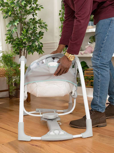 Ingenuity Electric Relax pentru Bebeluși Leagăn ConvertMe Swing-2-Seat cu Muzică și Vibrații Swell pentru Copil până la 9kg