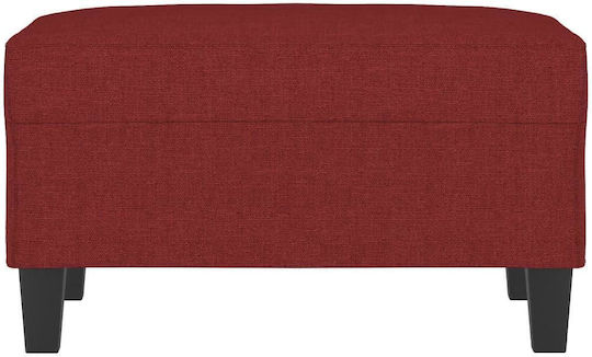 Burgundisches Stoff Fußhocker 70x55x41cm