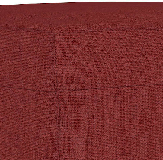 Burgundisches Stoff Fußhocker 70x55x41cm