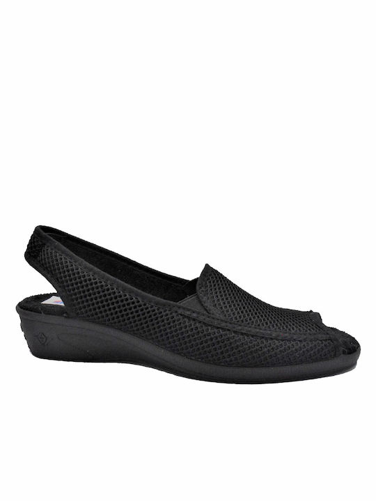 Dicas S728 Anatomic Women's Slippers In Black Colour
