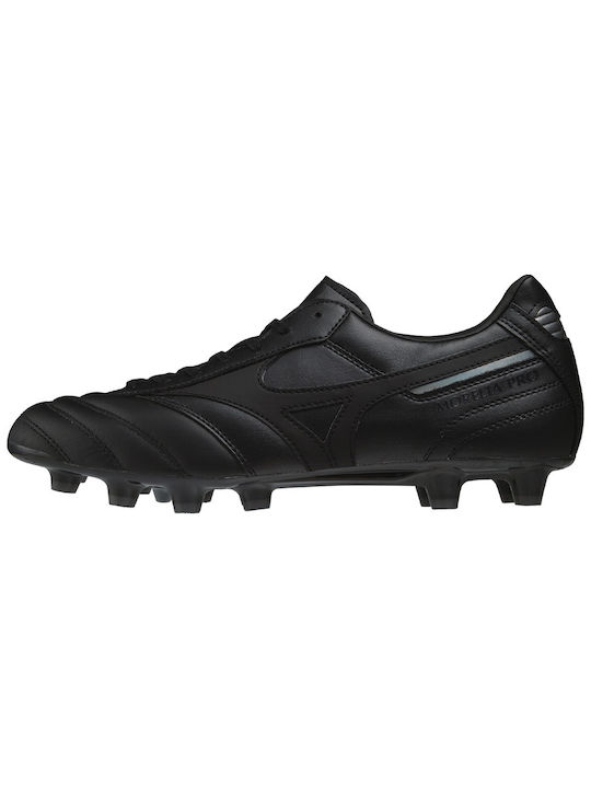 Mizuno Morelia II Pro Niedrig Fußballschuhe mit Stollen Schwarz