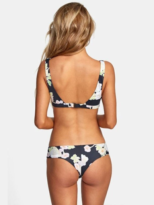 Bikini Τριγωνάκι Floral Μαύρο