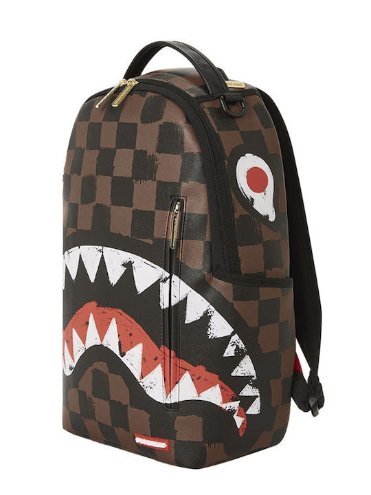 Sprayground Sharks In Paris Σχολική Τσάντα Πλάτης Γυμνασίου - Λυκείου Καφέ