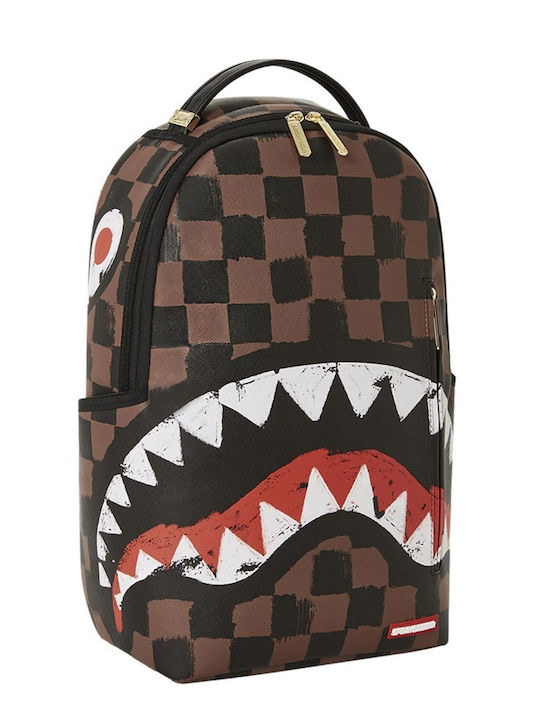 Sprayground Sharks In Paris Σχολική Τσάντα Πλάτης Γυμνασίου - Λυκείου Καφέ