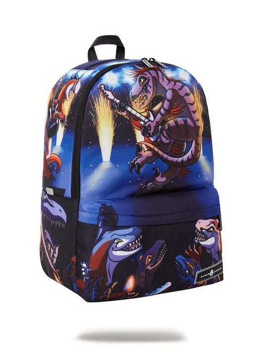 Space Junk Dinosaur Guitars Schulranzen Rucksack Junior High-High School Mehrfarbig mit Flaschenhalter