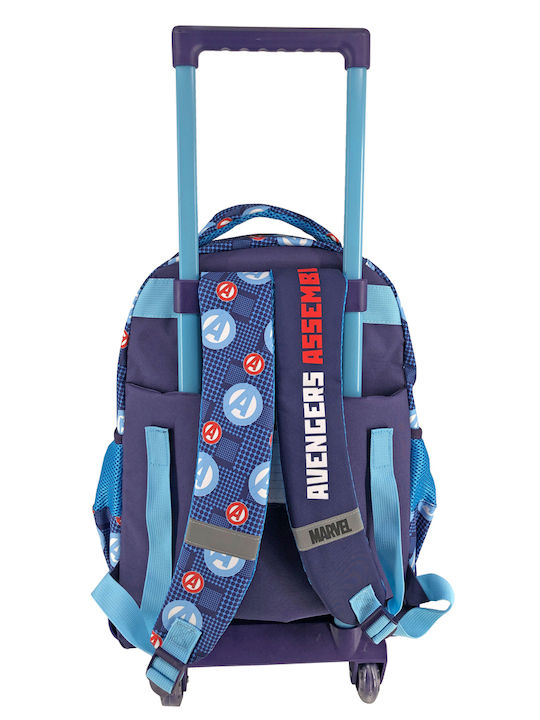 Must Captain America School Bag Trolley Elementary, Elementary in Blue color