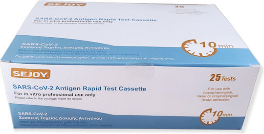 Sejoy SARS-CoV-2 Antigen Rapid Test Cassette Diagnosetests Mit Nasal Probe 25 Stück