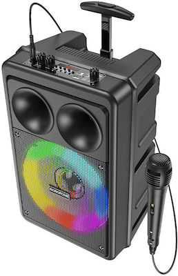 Borofone Sistem Karaoke cu Microfon Fără Fir BP9 în Culoare Negru