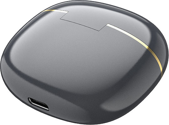 Borofone BW30 Cheerful Earbud Bluetooth Handsfree Ακουστικά με Θήκη Φόρτισης Μαύρα