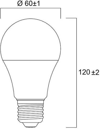 Sylvania ToLEDo Λάμπα LED 13W για Ντουί E27 και Σχήμα A60 Ψυχρό Λευκό 1521lm