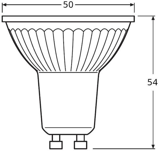Ledvance LED Bulb 4.5W for Socket GU10 and Shape PAR16 Warm White 350lm