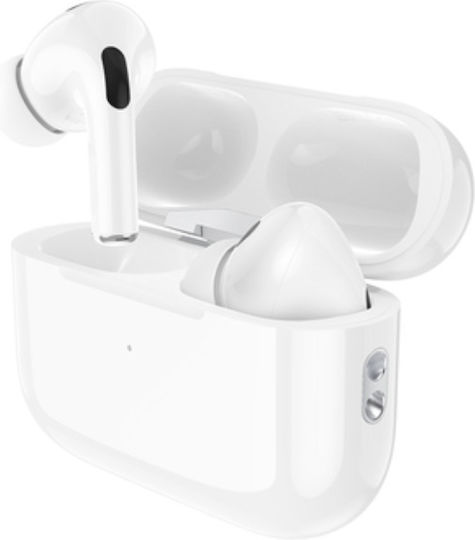 Borofone BW36 In-ear Bluetooth Handsfree Căști cu Carcasă de Încărcare Alb