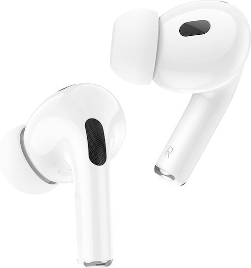 Borofone BW36 In-ear Bluetooth Handsfree Căști cu Carcasă de Încărcare Alb