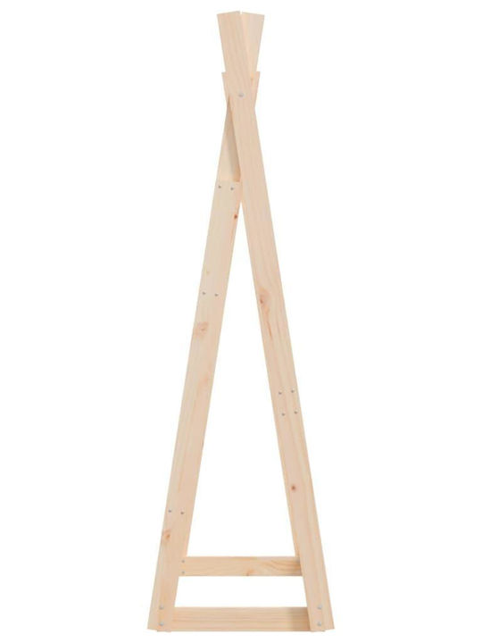 vidaXL Floor Garment Rack made of Wood Beige 100x45x150cm