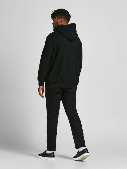 Jack & Jones Ανδρικό Φούτερ με Κουκούλα και Τσέπες Black / Tricolor