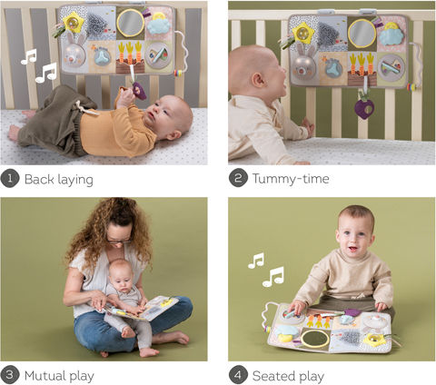 Taf Toys Hanging Car Toy with Music Teether and Mirror for Newborns