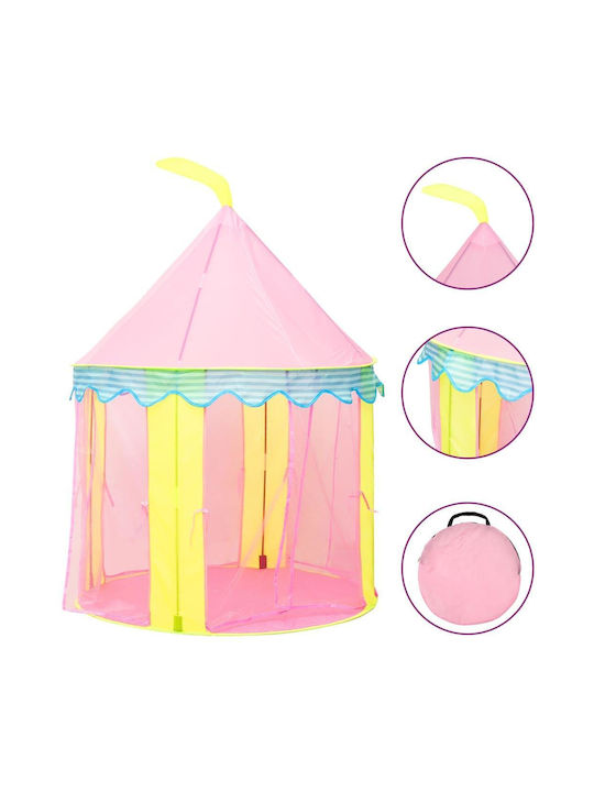 vidaXL Kids Play Tent for 3+ years Pink