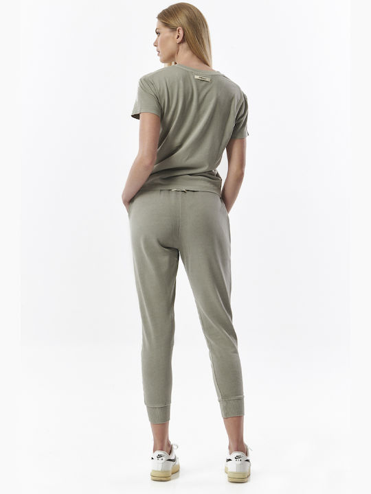 Body Action Damen-Sweatpants Jogger Gray