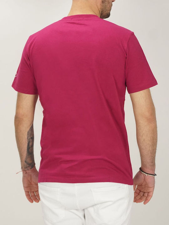 Replay Men's Short Sleeve T-shirt Magenta