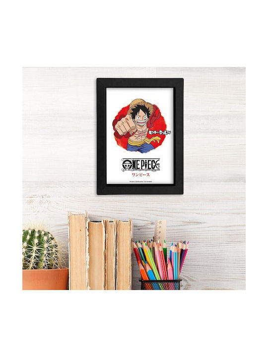 Abysse One Piece Luffy Κάδρο Χάρτινο 15x20cm