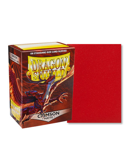 Dragon Shield Game Accessory Dragon Shield Matte Crimson Protective Card Sleeves 100τμχ ART11021